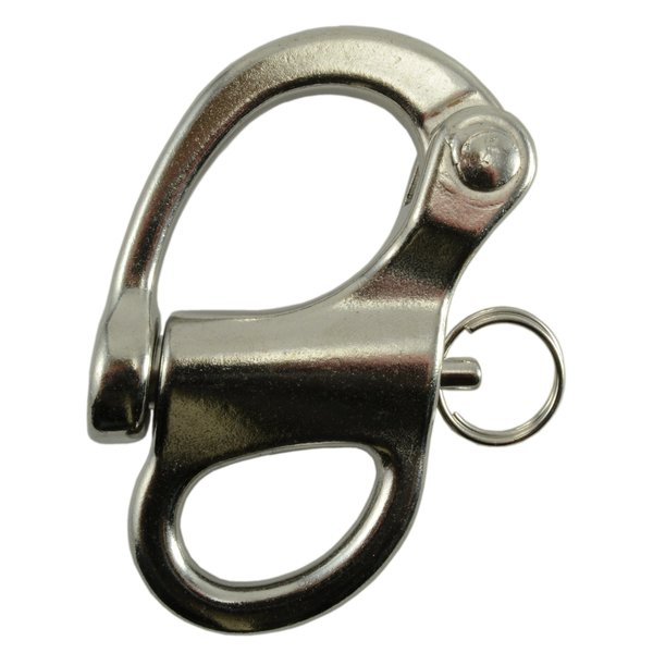 Midwest Fastener 7/8" x 5/8" x 3-3/4" 316 Stainless Steel Fixed Snap Hook Shackles 35783